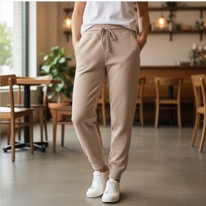 Zara Cozy Casual Jogger Workout Pants, Dusty Rose‎ Pink, Size XL